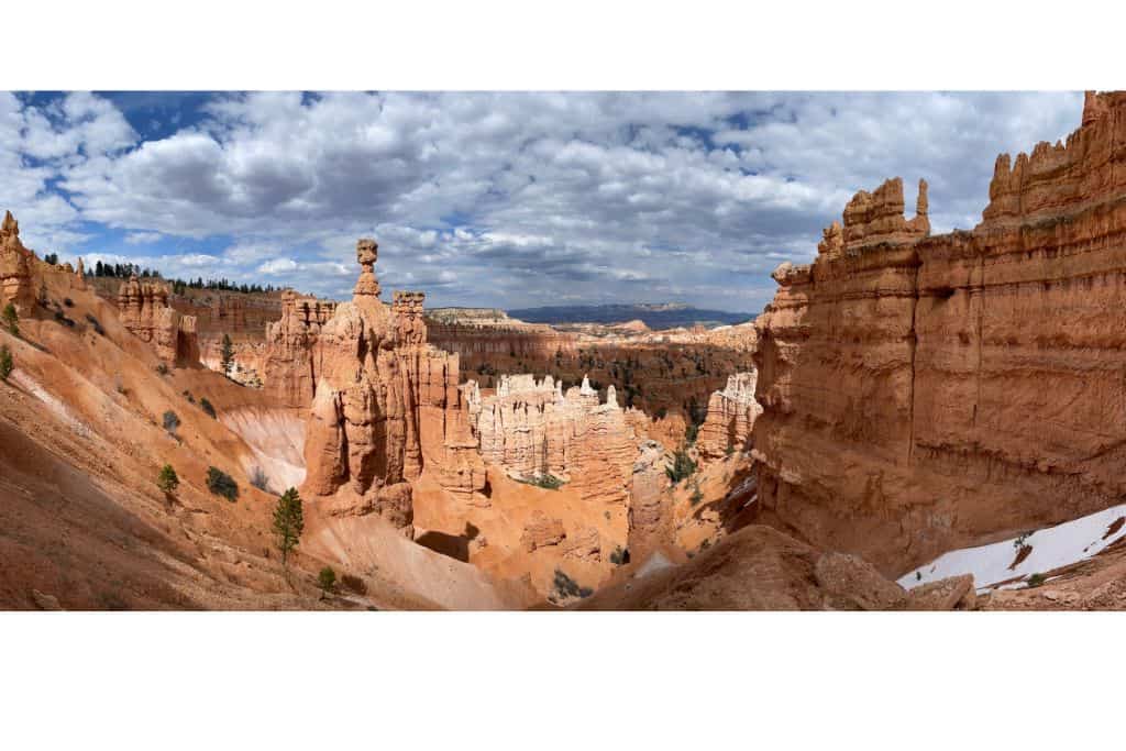 Panoramic view of Bryce Canyon Hoodoos
