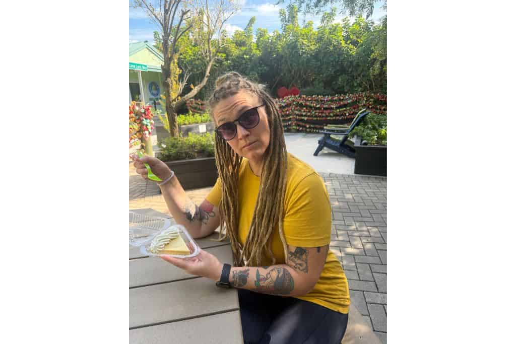 The Blonde Giraffe's Key lime pie in the Florida keys