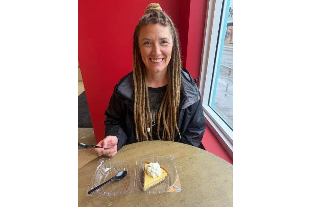 A slice of the best key lime pie in the Florida keys