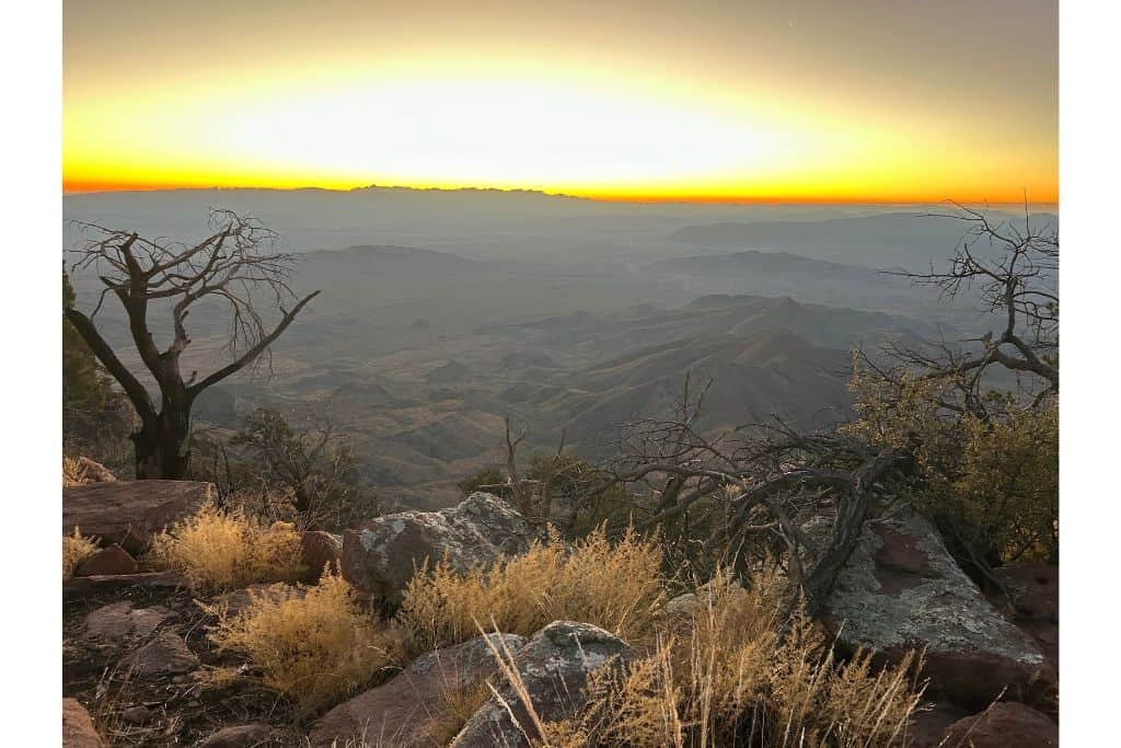 Best things to do in Big Bend National Park, view sunrise on the East rim