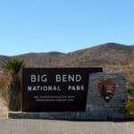 the big bend national park entrance sign