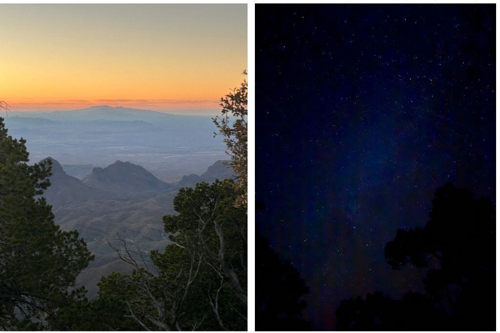 Sunrise on the East Rim and the milky way dark sky