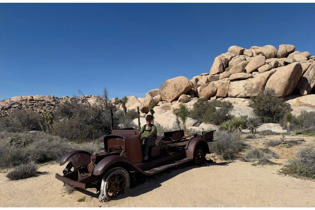 Abandoned car in Joshua Tree National Park