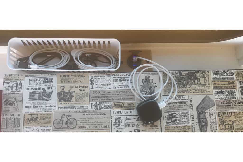 van storage ideas, dollar store basket