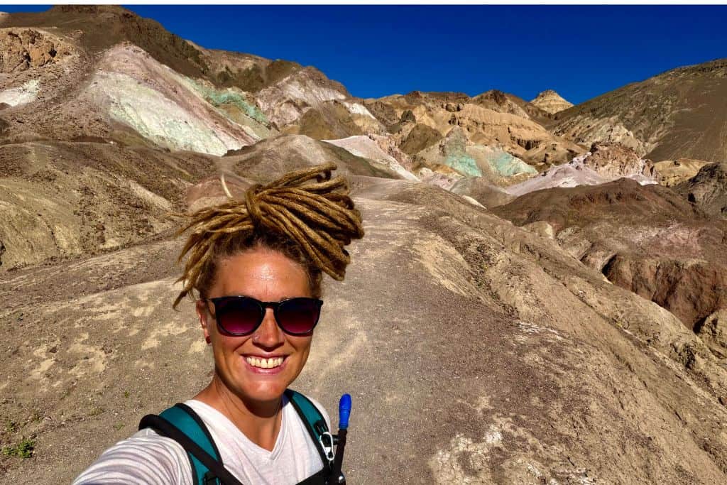 Pastel colors of Artists Palette Death Valley National Park