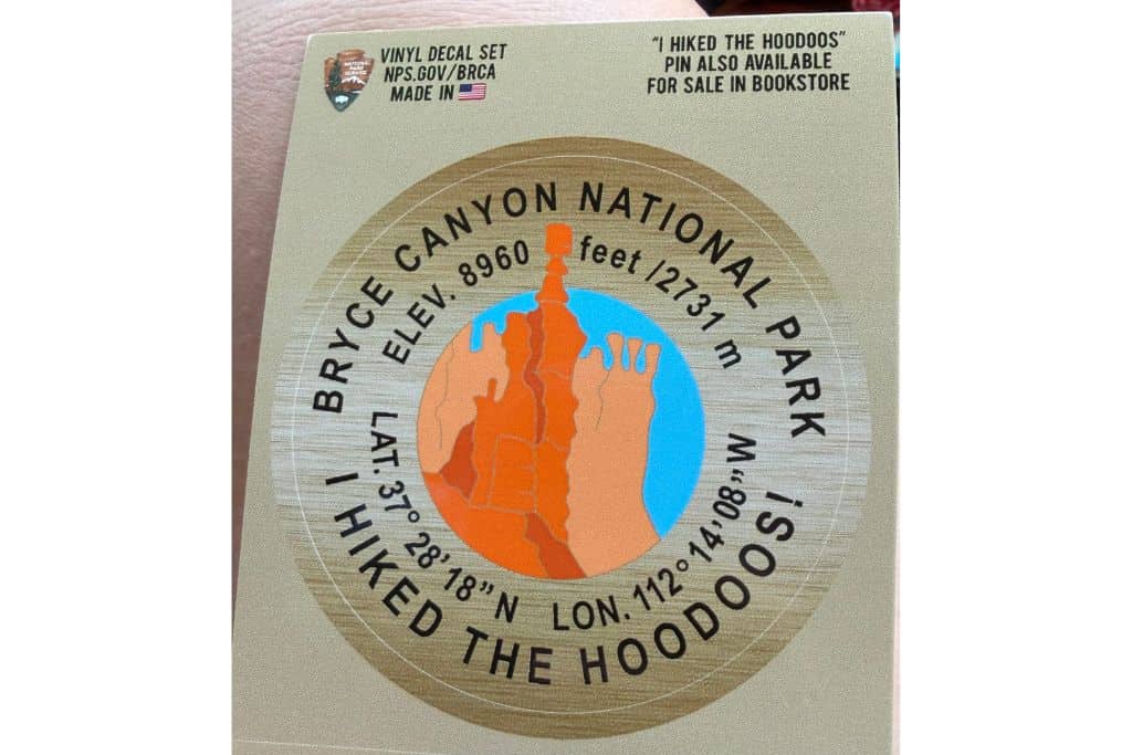 Hike the hoodoos sticker