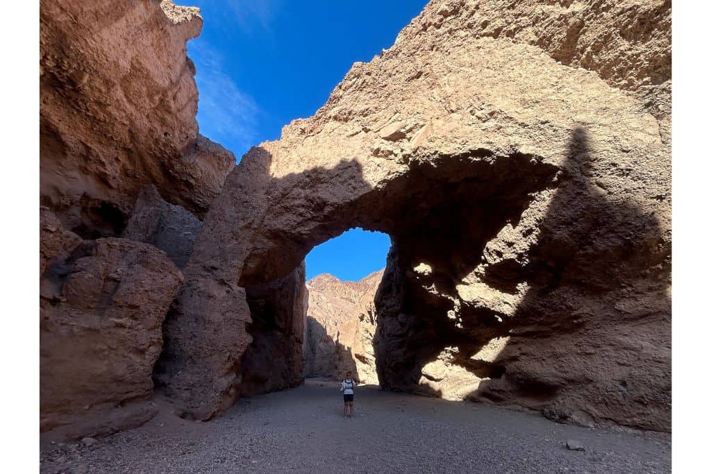 Natural bridge in Death Valley