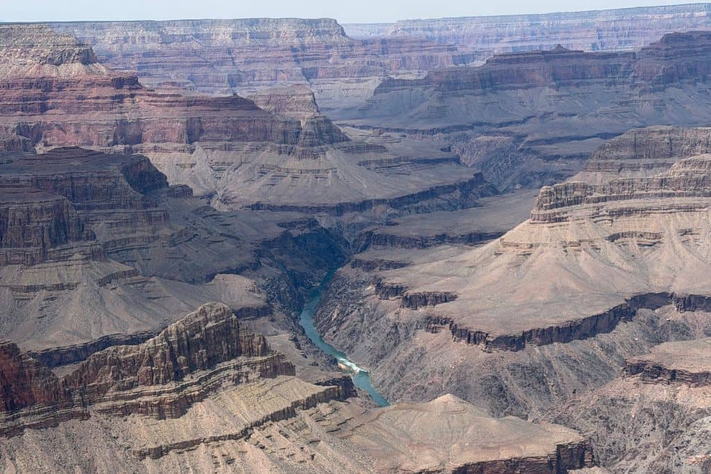 View of the Colorado River from Skeleton Point, Grand Canyon