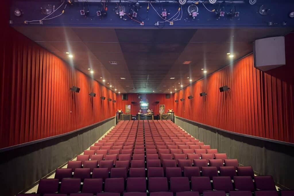View of theater seats